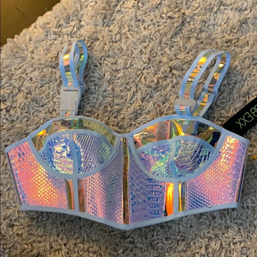 Club Exx Opulent Empress  Hologram Bustier